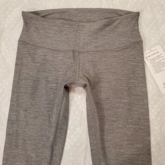 NEW NWT Lululemon Wunder Under Pant III *Tall Heathered Slate